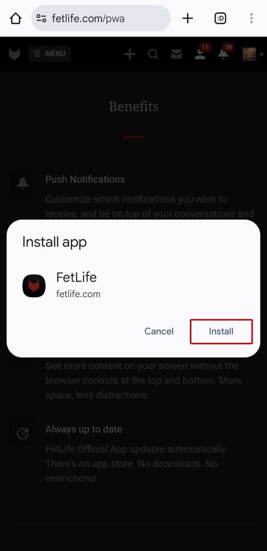 This will start the installation process